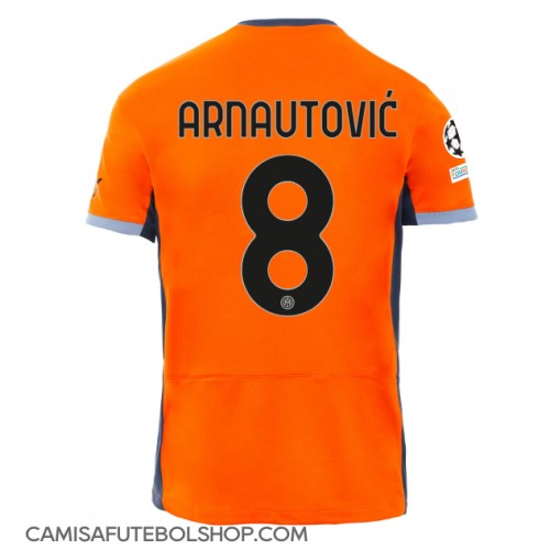 Camisa de time de futebol Inter Milan Marko Arnautovic #8 Replicas 3º Equipamento 2023-24 Manga Curta